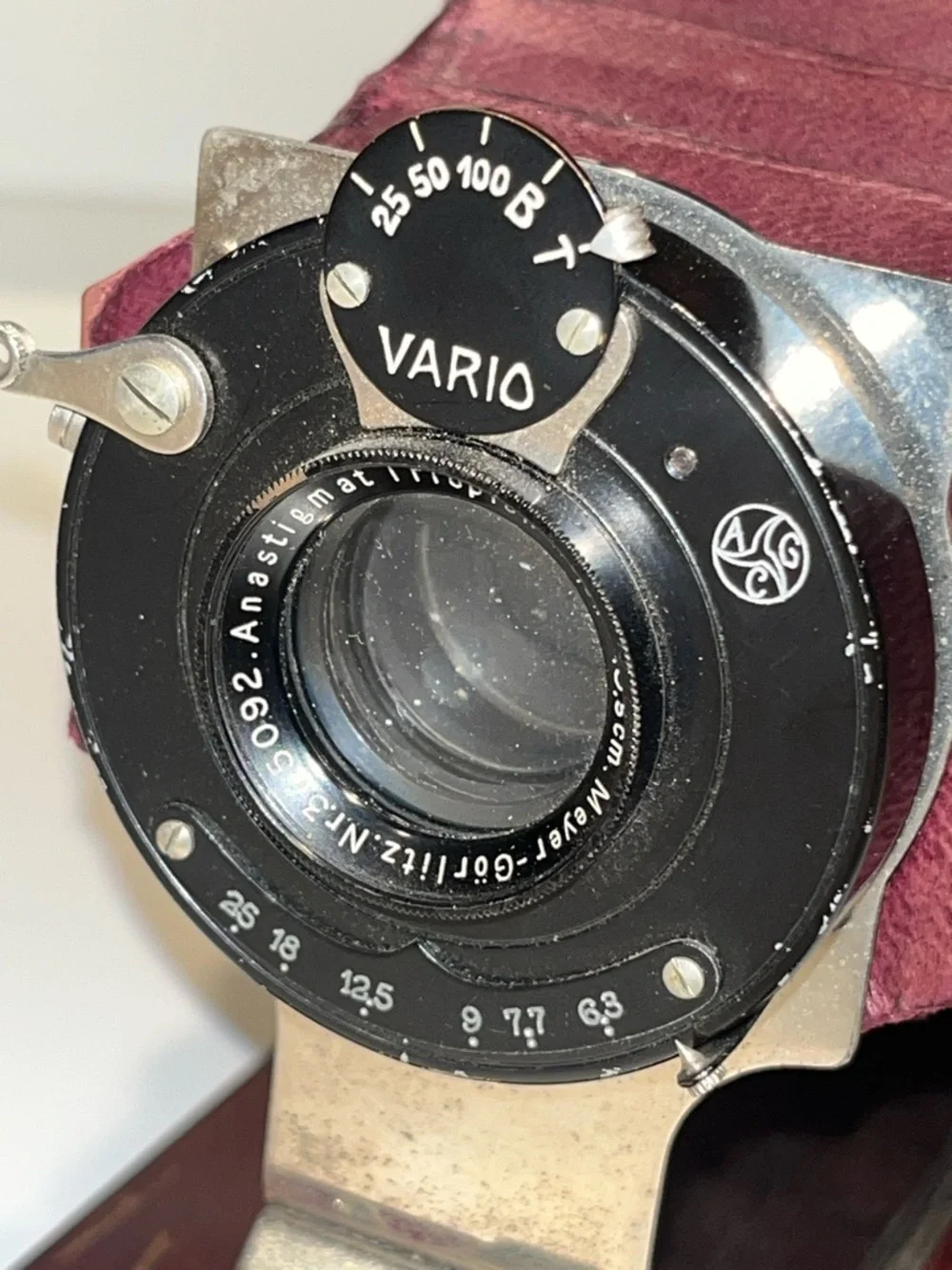 Vintage Folding Camera with Red Bellows 1920-1930